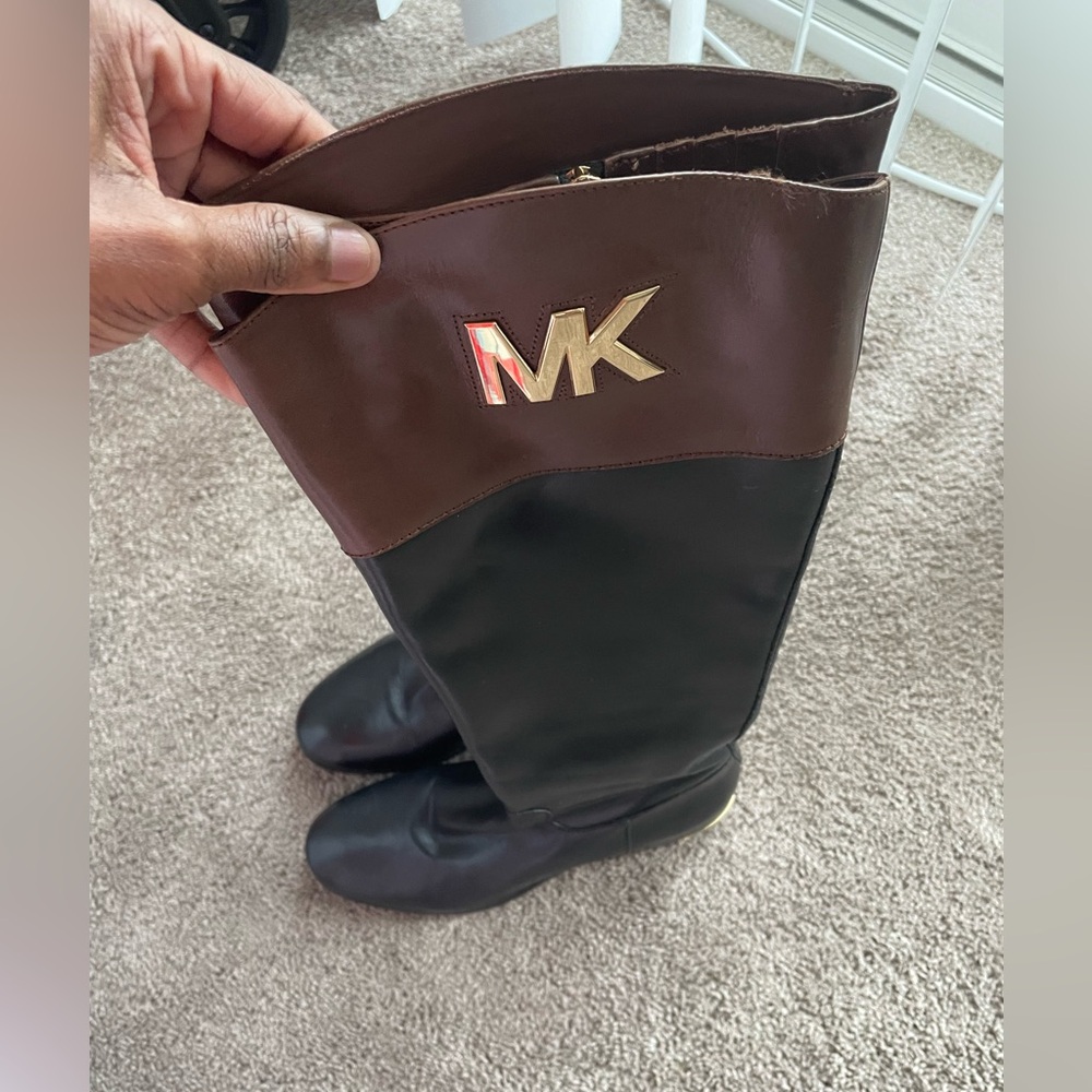 Michael Kors Black and Brown Boots